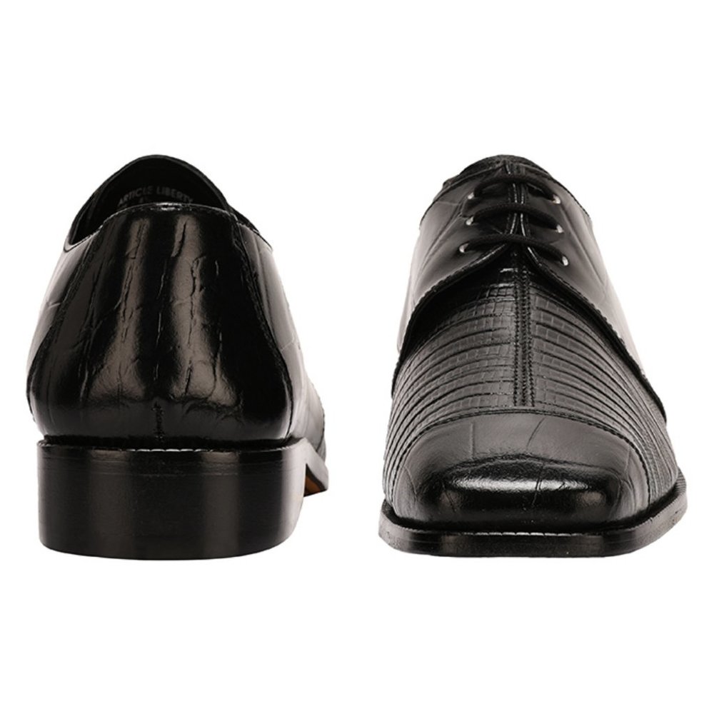 LIBERTYZENO Men's Black Lace-Up Shoes - Picture 2 of 5